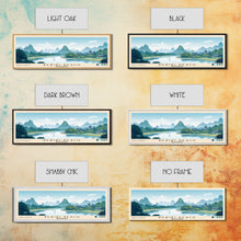 Load image into Gallery viewer, Bečići Beach, Montenegro Panoramic Print, Vacation Gift, Montenegro Wall Art, Beach Painting, Beach Decor, Beach Or Lakehouse Art