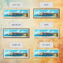 Load image into Gallery viewer, Belle Mare, Mauritius Panoramic Print, Vacation Gift, Mauritius Wall Art, Beach Painting, Beach Decor, Large Wall Art, Wood Frame Art