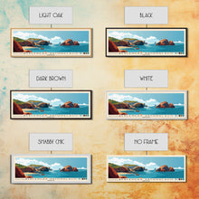 Load image into Gallery viewer, Berlengas Archipelago, Portugal Panoramic Print, Vacation Gift, Portugal Wall Art, Beach Painting, Beach Decor, Beach Or Lakehouse Art