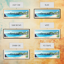 Load image into Gallery viewer, Bermuda, United Kingdom Panoramic Beach Print, Vacation Gift, United Kingdom Wall Art, Beach Painting, Beach Decor, Beach Painting