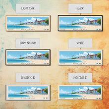 Carregar imagem no visualizador da galeria, Binz Beach, Germany Panoramic Print, Vacation Gift, Germany Wall Art, Beach Painting, Beach Decor, Large Wall Art, Wood Frame Art