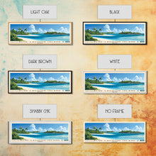 Load image into Gallery viewer, Blue Lagoon Island, Bahamas Panoramic Print, Vacation Gift, Bahamas Wall Art, Beach Painting, Beach Decor, Beach Or Lakehouse Art