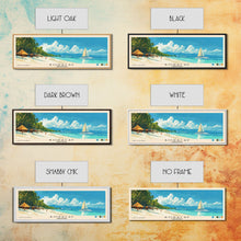Load image into Gallery viewer, Boracay, Philippines Panoramic Print, Vacation Gift, Philippines Wall Art, Beach Painting, Beach Decor, Large Wall Art, Wood Frame Art