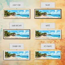 Load image into Gallery viewer, Bottom Bay, Barbados Panoramic Print, Vacation Gift, Barbados Wall Art, Beach Painting, Beach Decor, Large Wall Art, Wood Frame Art