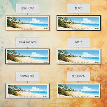 Carregar imagem no visualizador da galeria, Cabbage Beach, Paradise Island, Bahamas Panoramic Print, Vacation Gift, Paradise Island, Bahamas Wall Art, Beach Painting, Beach Decor, Large Wall Art, Wood Frame Art