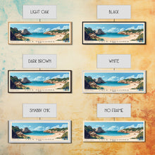 Load image into Gallery viewer, Cala Pregonda, Spain Panoramic Print, Vacation Gift, Spain Wall Art, Beach Painting, Beach Decor, Beach Or Lakehouse Art