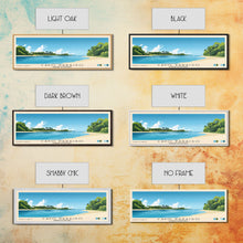 Cargar imagen en el visor de la galería, Cayo Paraiso, Dominican Republic Panoramic Beach Print, Vacation Gift, Dominican Republic Wall Art, Beach Painting, Beach Decor, Beach Painting