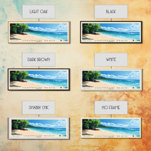 Cargar imagen en el visor de la galería, Champagne Beach, Vanuatu Panoramic Beach Print, Vacation Gift, Vanuatu Wall Art, Framed Canvas Print, Framed Beach Painting