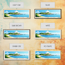 Load image into Gallery viewer, Clipperton Island, France Panoramic Print, Vacation Gift, France Wall Art, Beach Painting, Beach Decor, Large Wall Art, Wood Frame Art