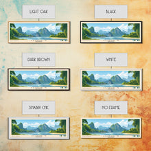 Load image into Gallery viewer, Cloud 9, Philippines Panoramic Beach Print, Vacation Gift, Philippines Wall Art, Framed Canvas Print, Framed Beach Painting