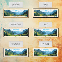 Load image into Gallery viewer, Colan, Peru Panoramic Beach Print, Vacation Gift, Peru Wall Art, Framed Canvas Print, Framed Beach Painting