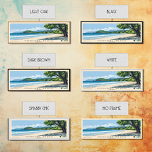 Cargar imagen en el visor de la galería, Conchal Beach, Costa Rica Panoramic Print, Vacation Gift, Costa Rica Wall Art, Beach Painting, Beach Decor, Large Wall Art, Wood Frame Art