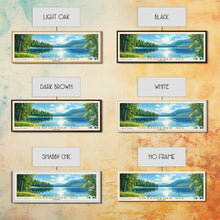 Load image into Gallery viewer, Cospudener See, Germany Panoramic Print, Vacation Gift, Germany Wall Art, Beach Painting, Beach Decor, Large Wall Art, Wood Frame Art