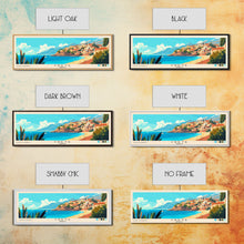 Load image into Gallery viewer, Crete, Greece Panoramic Print, Vacation Gift, Greece Wall Art, Vacation Wall Art, Vacatation Memories, Beach Decor, Beach Or Lakehouse Art