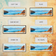 Load image into Gallery viewer, Damas Island, Chile Panoramic Print, Vacation Gift, Chile Wall Art, Beach Painting, Beach Decor, Large Wall Art, Wood Frame Art