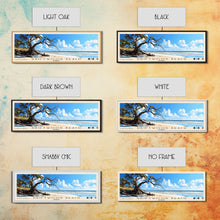 Carregar imagem no visualizador da galeria, Driftwood Beach, Georgia Panoramic Beach Print, Vacation Gift, Georgia Wall Art, Framed Canvas Print, Framed Beach Painting