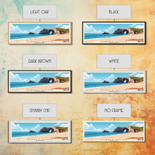 Load image into Gallery viewer, Durdle Door, United Kingdom Panoramic Beach Print, Vacation Gift, United Kingdom Wall Art, Framed Canvas Print, Framed Beach Painting