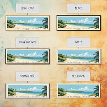 Load image into Gallery viewer, Eleuthera Island, Bahamas Panoramic Beach Print, Vacation Gift, Bahamas Wall Art, Beach Painting, Beach Decor, Beach Painting