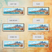 Carregar imagem no visualizador da galeria, Favignana, Italy Panoramic Print, Vacation Gift, Italy Wall Art, Beach Painting, Beach Decor, Large Wall Art, Wood Frame Art