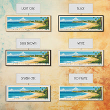 Carregar imagem no visualizador da galeria, Fort Clarence Beach, Jamaica Panoramic Print, Vacation Gift, Jamaica Wall Art, Beach Painting, Beach Decor, Large Wall Art, Wood Frame Art