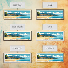 Carregar imagem no visualizador da galeria, Forte dei Marmi, Italy Panoramic Beach Print, Vacation Gift, Italy Wall Art, Framed Canvas Print, Framed Beach Painting
