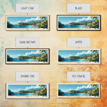 Load image into Gallery viewer, Frenchman’s Cove, Jamaica Panoramic Beach Print, Vacation Gift, Jamaica Wall Art, Beach Painting, Beach Decor, Beach Painting