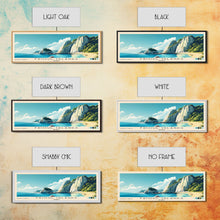 Carregar imagem no visualizador da galeria, Frioul Islands, France Panoramic Beach Print, Vacation Gift, France Wall Art, Framed Canvas Print, Framed Beach Painting