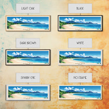 Load image into Gallery viewer, Gili Air, Indonesia Panoramic Beach Print, Vacation Gift, Indonesia Wall Art, Framed Canvas Print, Framed Beach Painting