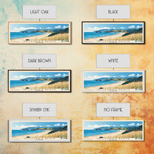 Load image into Gallery viewer, Gillespies Beach, New Zealand Panoramic Beach Print, Vacation Gift, New Zealand Wall Art, Framed Canvas Print, Framed Beach Painting