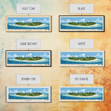 Load image into Gallery viewer, Honeymoon Island, Cook Islands Panoramic Print, Vacation Gift, Cook Islands Wall Art, Vacation Wall Art, Vacatation Memories, Beach Decor, Beach Or Lakehouse Art