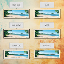 Load image into Gallery viewer, Miskito Cays, Nicaragua Panoramic Beach Print, Vacation Gift, Nicaragua Wall Art, Framed Canvas Print, Framed Beach Painting