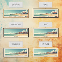 Carregar imagem no visualizador da galeria, Whitstable beach, United Kingdom Panoramic Print, Vacation Gift, United Kingdom Wall Art, Beach Painting, Beach Decor, Large Wall Art, Wood Frame Art