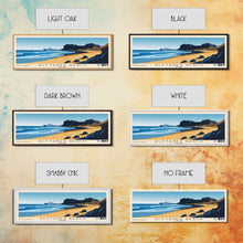 Carregar imagem no visualizador da galeria, Álftanes Beach, Iceland Panoramic Print, Vacation Gift, Iceland Wall Art, Beach Painting, Beach Decor, Large Wall Art, Wood Frame Art