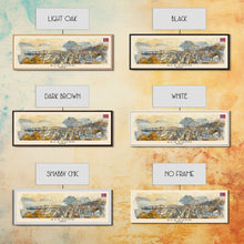 Carregar imagem no visualizador da galeria, Ålesund Norway Wall Art, Panoramic Travel Poster, Panoramic Framed Canvas Print, City Wall Art, Wall Hanging Home Decor, Travel Art