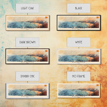 Carregar imagem no visualizador da galeria, Badalona Spain Travel Print Wall Art, Panoramic City Art, Travel Art, Wall Decor, Vacation Gift, Framed Canvas Print Or Metal Art