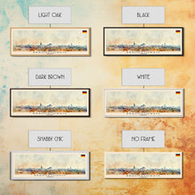 Load image into Gallery viewer, Braunschweig Germany Travel Art, City Art, Framed Canvas Print or Metal Wall Art, Europe Travel Poster, Panoramic Wall Art, Extra Wide Wall Art