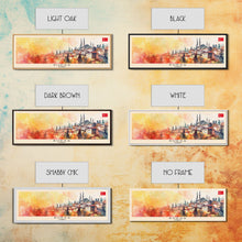 Load image into Gallery viewer, Bursa Turkey Travel Print Wall Art, Panoramic City Art, Travel Art, Wall Decor, Vacation Gift, Framed Canvas Print Or Metal Art