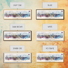 Cargar imagen en el visor de la galería, Cheboksary Russia Travel Art, City Art, Framed Canvas Print or Metal Wall Art, Europe Travel Poster, Panoramic Wall Art, Extra Wide Wall Art