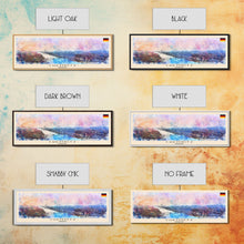 Load image into Gallery viewer, Chemnitz Germany Wall Art, Panoramic Travel Poster, Panoramic Framed Canvas Print, City Wall Art, Wall Hanging Home Decor, Travel Art