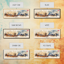 Load image into Gallery viewer, Esbjerg Denmark Travel Art, City Art, Framed Canvas Print or Metal Wall Art, Europe Travel Poster, Panoramic Wall Art, Extra Wide Wall Art