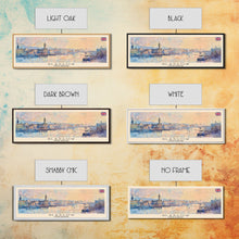 Carregar imagem no visualizador da galeria, Glasgow United Kingdom Travel Art, City Art, Framed Canvas Print or Metal Wall Art, Europe Travel Poster, Panoramic Wall Art, Extra Wide Wall Art