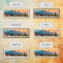 Carregar imagem no visualizador da galeria, Albacete Spain Travel Print Wall Art, Panoramic City Art, Travel Art, Wall Decor, Vacation Gift, Framed Canvas Print Or Metal Art