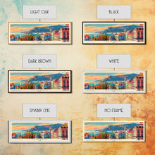 Carregar imagem no visualizador da galeria, Alicante Spain Travel Print Wall Art, Panoramic City Art, Travel Art, Wall Decor, Vacation Gift, Framed Canvas Print Or Metal Art