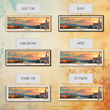 Carregar imagem no visualizador da galeria, Basel SwitzerlandTravel Art, City Art, Framed Canvas Print or Metal Wall Art, Europe Travel Poster, Panoramic Wall Art, Extra Wide Wall Art