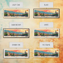 Load image into Gallery viewer, Bilbao Spain Wall Art, Panoramic Travel Poster, Panoramic Framed Canvas Print, City Wall Art, Wall Hanging Home Decor, Travel Art