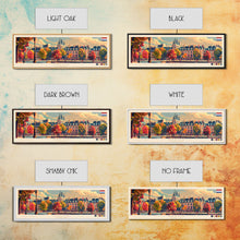 Load image into Gallery viewer, Breda Netherlands Panoramic Travel Poster, Framed Canvas Print or Metal Wall Art, Travel Art, Home Decor, Panoramic Painting, Midcentury Art