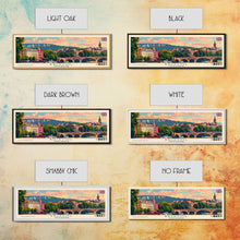 Load image into Gallery viewer, Bristol United Kingdom Panoramic Travel Poster, Framed Canvas Print or Metal Wall Art, Travel Art, Home Decor, Panoramic Painting, Midcentury Art