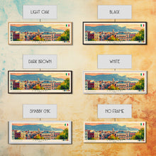 Carregar imagem no visualizador da galeria, Cagliari Italy Wall Art, Panoramic Travel Poster, Panoramic Framed Canvas Print, City Wall Art, Wall Hanging Home Decor, Travel Art