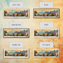 Carregar imagem no visualizador da galeria, Cardiff United Kingdom Travel Art, City Art, Framed Canvas Print or Metal Wall Art, Europe Travel Poster, Panoramic Wall Art, Extra Wide Wall Art