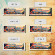 Load image into Gallery viewer, Dortmund Germany Wall Art, Panoramic Travel Poster, Panoramic Framed Canvas Print, City Wall Art, Wall Hanging Home Decor, Travel Art